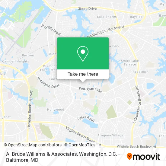 Mapa de A. Bruce Williams & Associates