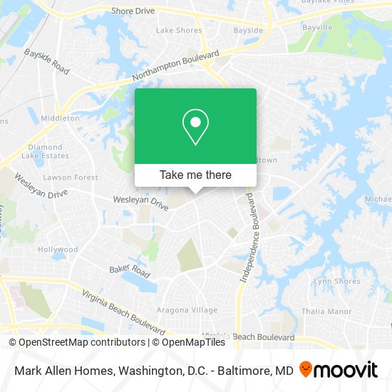 Mark Allen Homes map
