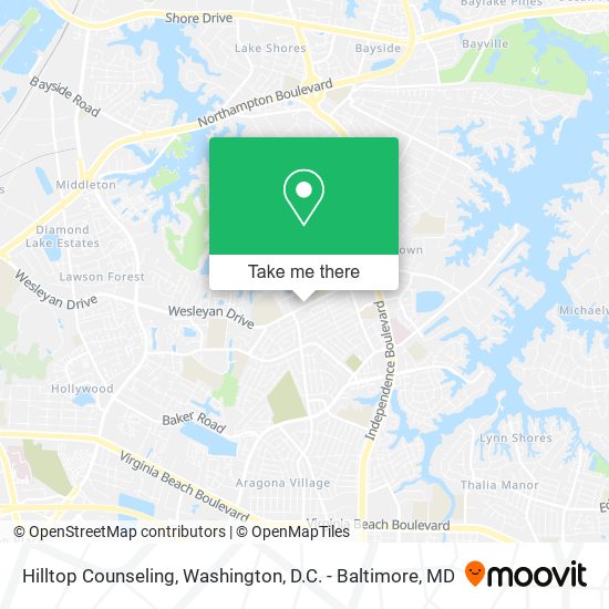 Mapa de Hilltop Counseling