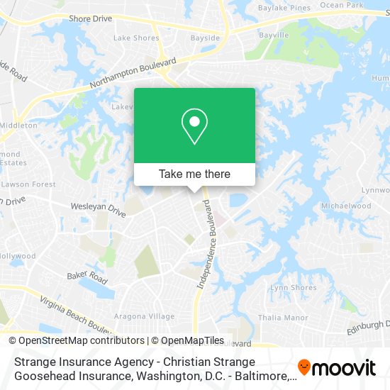 Mapa de Strange Insurance Agency - Christian Strange Goosehead Insurance