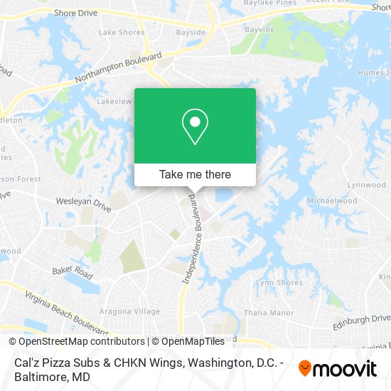 Cal'z Pizza Subs & CHKN Wings map