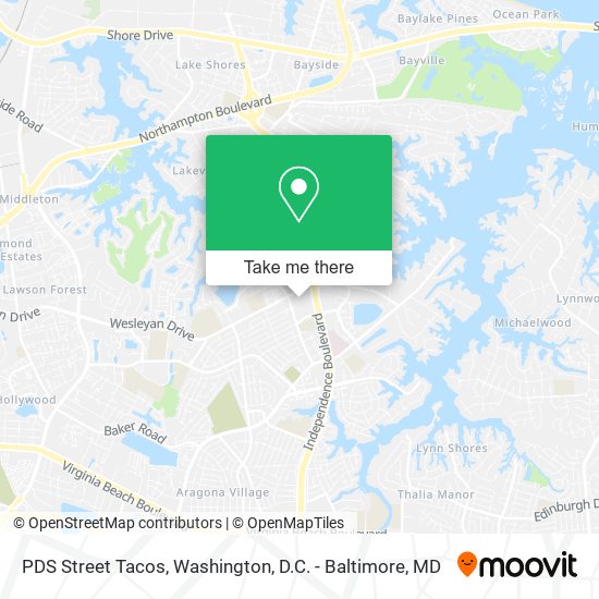 PDS Street Tacos map