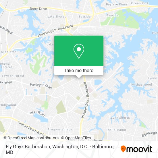 Fly Guyz Barbershop map