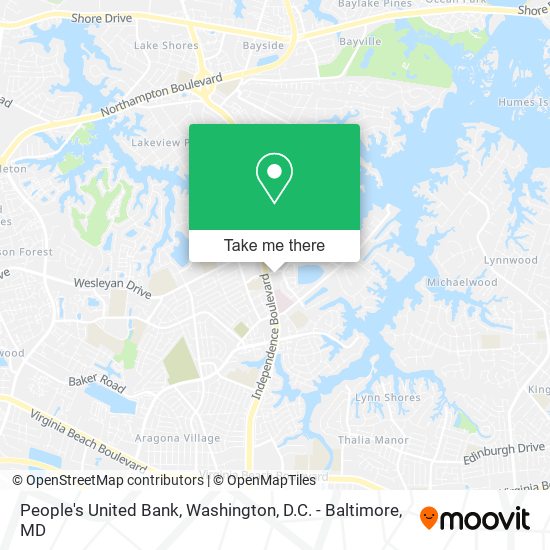 People's United Bank map