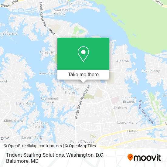Trident Staffing Solutions map