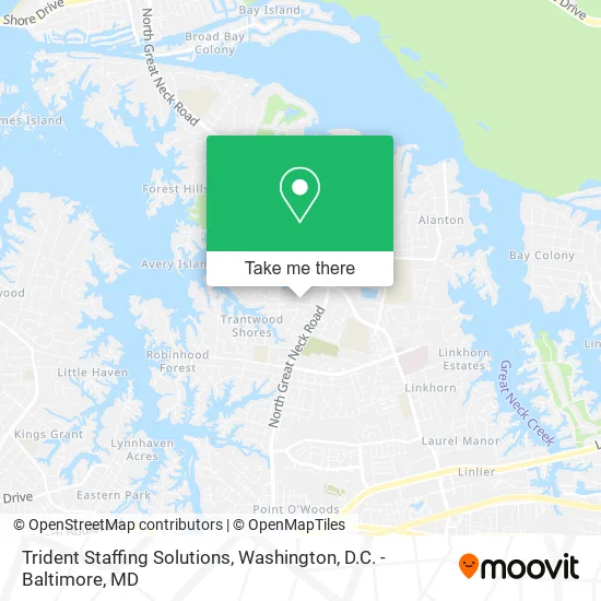 Trident Staffing Solutions map