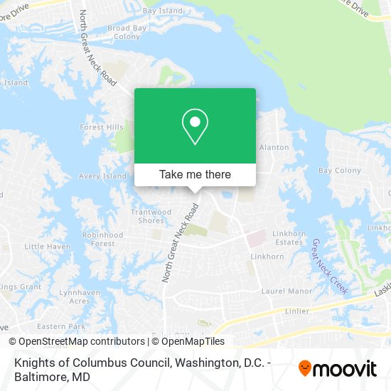 Mapa de Knights of Columbus Council