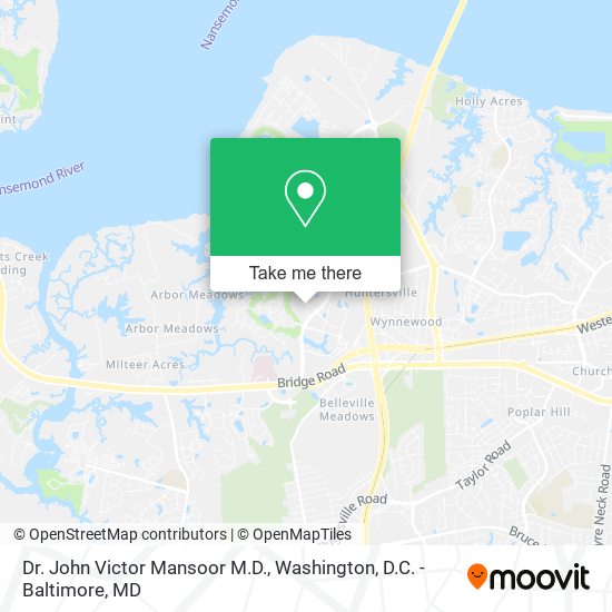 Dr. John Victor Mansoor M.D. map