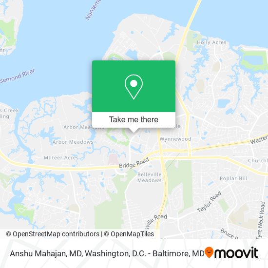 Anshu Mahajan, MD map