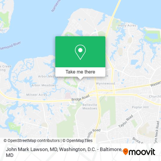 John Mark Lawson, MD map