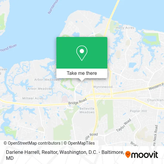 Darlene Harrell, Realtor map