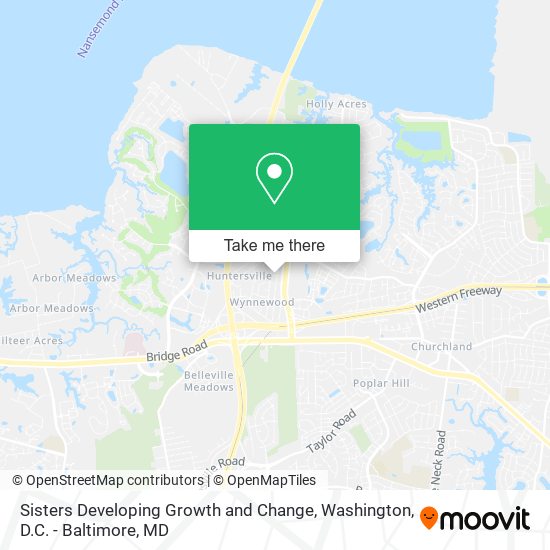 Sisters Developing Growth and Change map