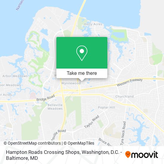 Hampton Roads Crossing Shops map