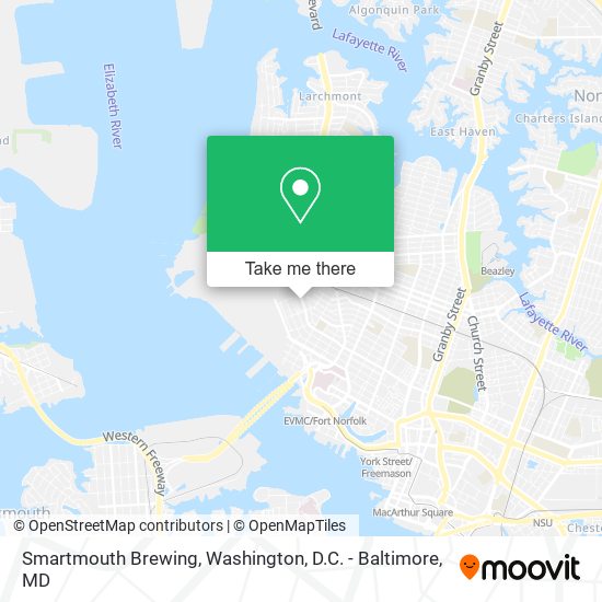 Mapa de Smartmouth Brewing
