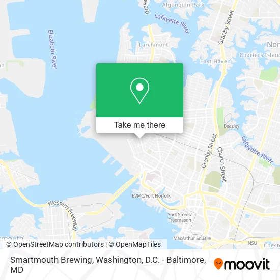 Mapa de Smartmouth Brewing