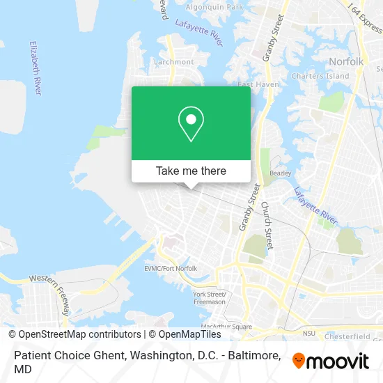 Patient Choice Ghent map