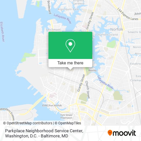 Parkplace Neighborhood Service Center map
