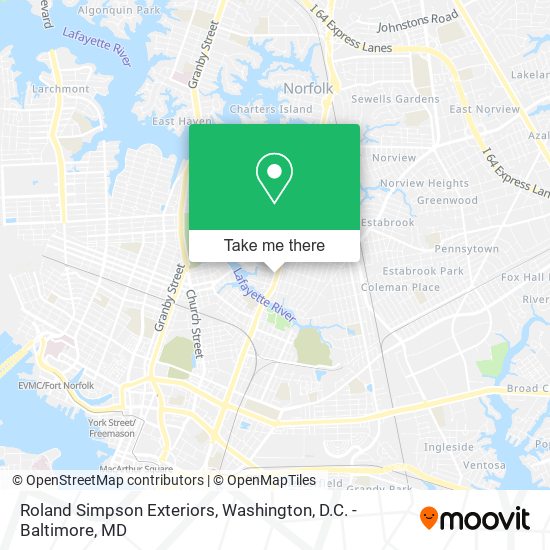 Roland Simpson Exteriors map