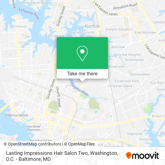 Lasting Impressions Hair Salon Two map