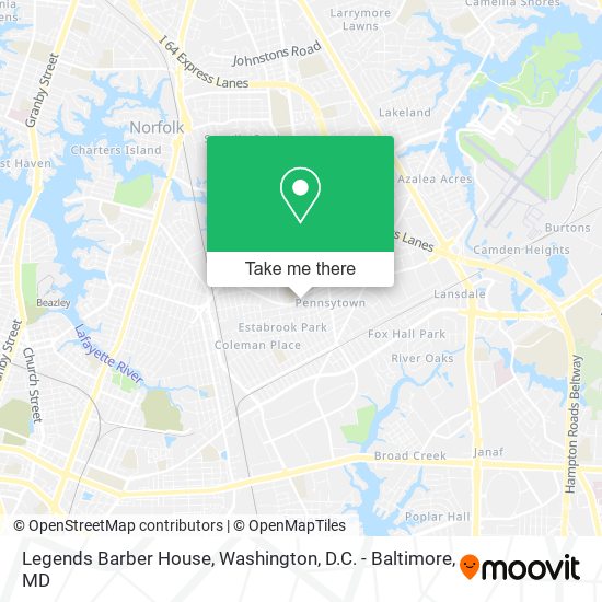 Mapa de Legends Barber House