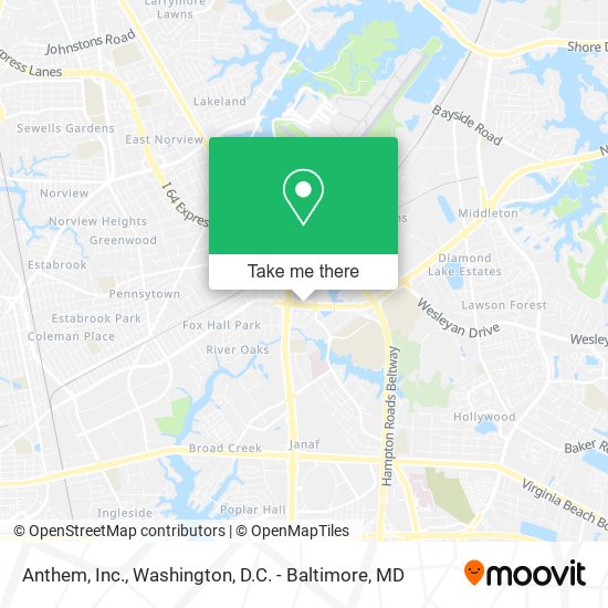 Anthem, Inc. map