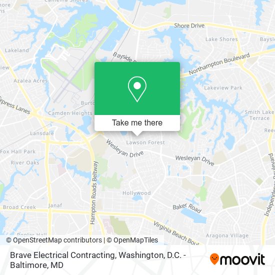 Brave Electrical Contracting map