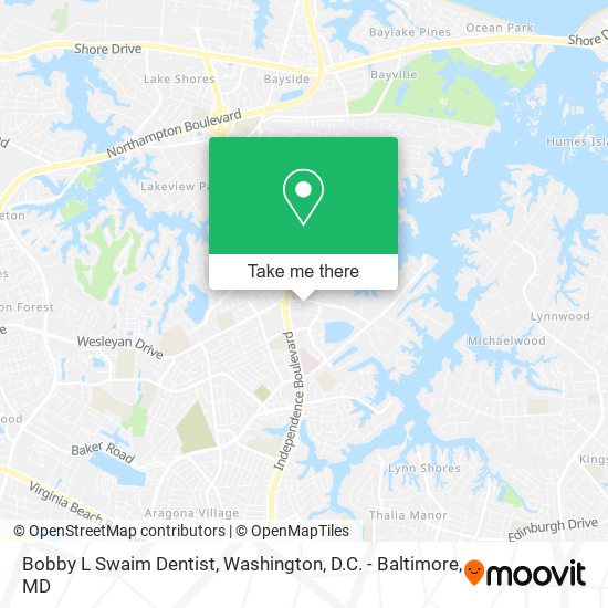 Mapa de Bobby L Swaim Dentist