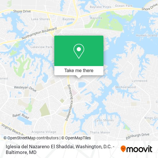 Iglesia del Nazareno El Shaddai map