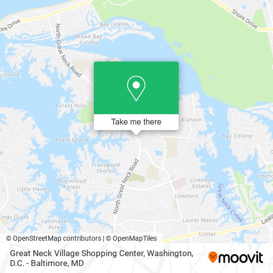 Mapa de Great Neck Village Shopping Center