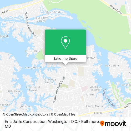 Mapa de Eric Joffe Construction