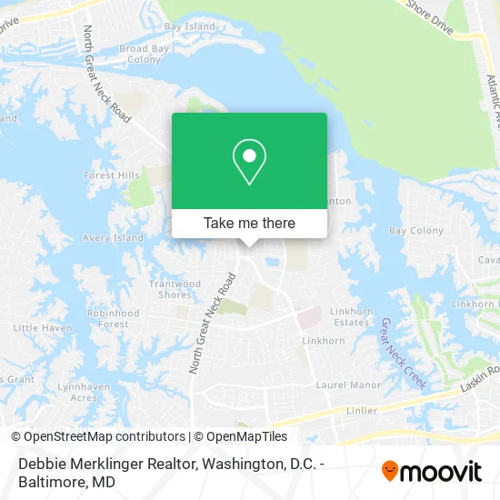 Debbie Merklinger Realtor map