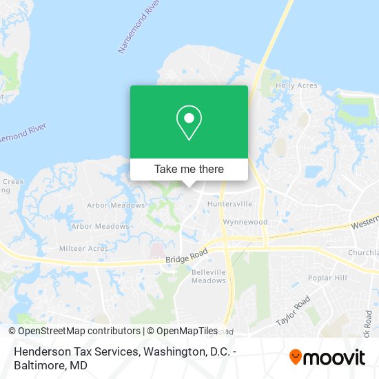 Henderson Tax Services map