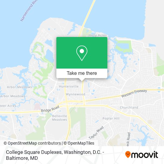 Mapa de College Square Duplexes