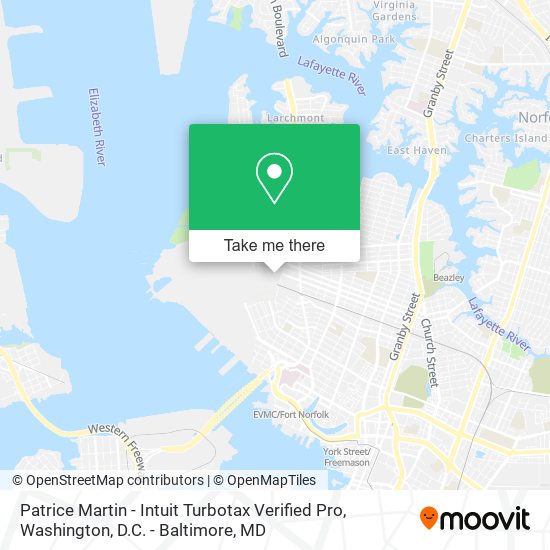 Mapa de Patrice Martin - Intuit Turbotax Verified Pro