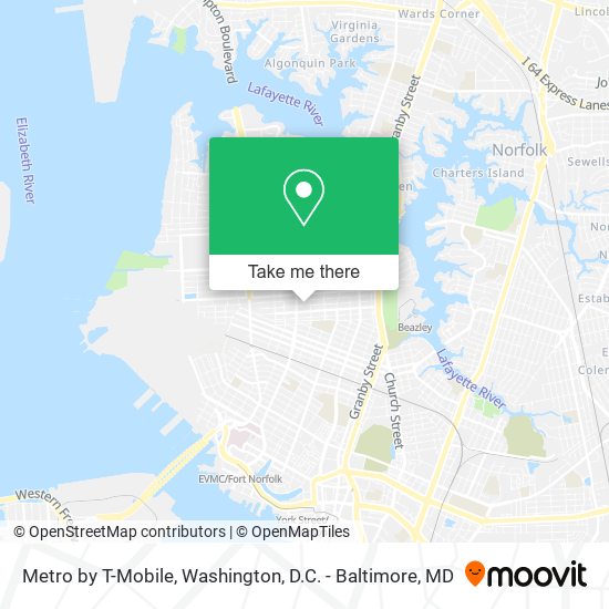 Metro by T-Mobile map