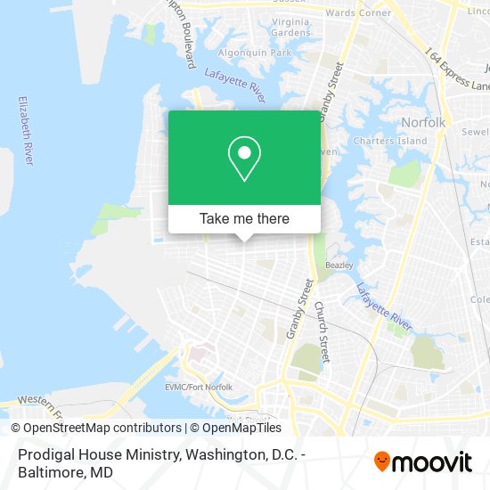 Prodigal House Ministry map