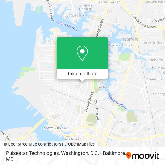 Mapa de Pulsestar Technologies