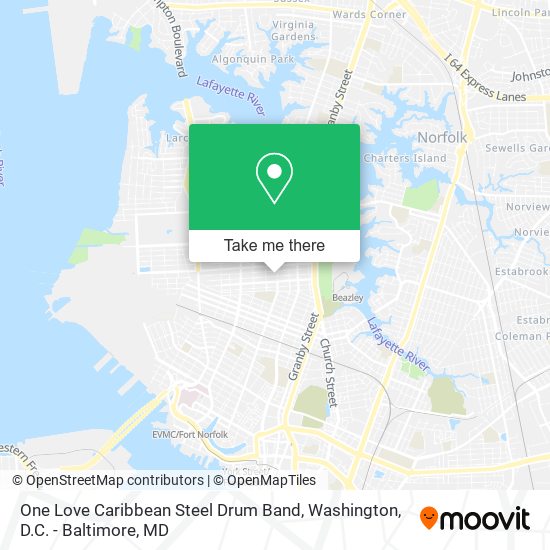 One Love Caribbean Steel Drum Band map