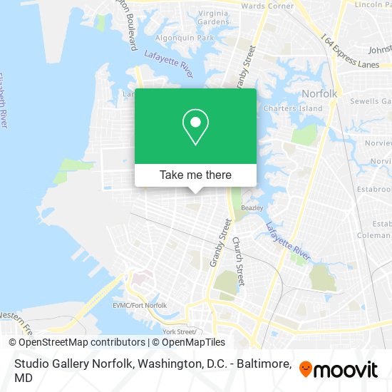 Mapa de Studio Gallery Norfolk