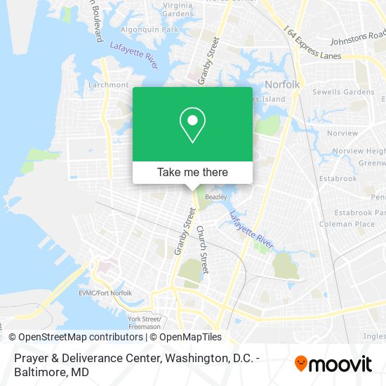 Mapa de Prayer & Deliverance Center