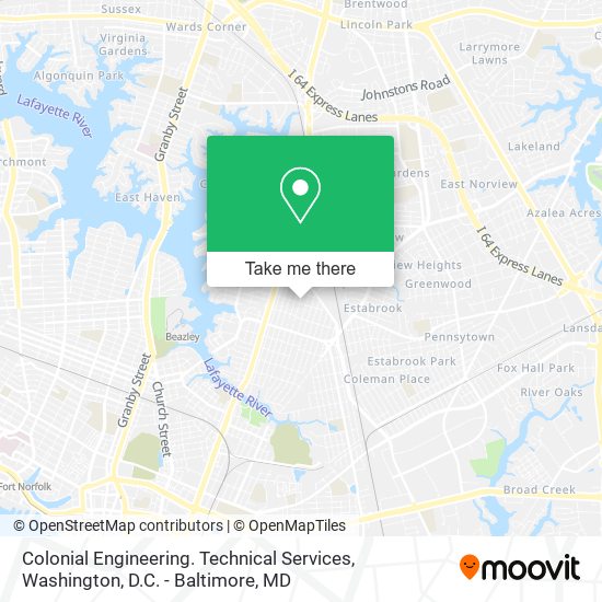 Mapa de Colonial Engineering. Technical Services