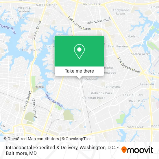 Intracoastal Expedited & Delivery map