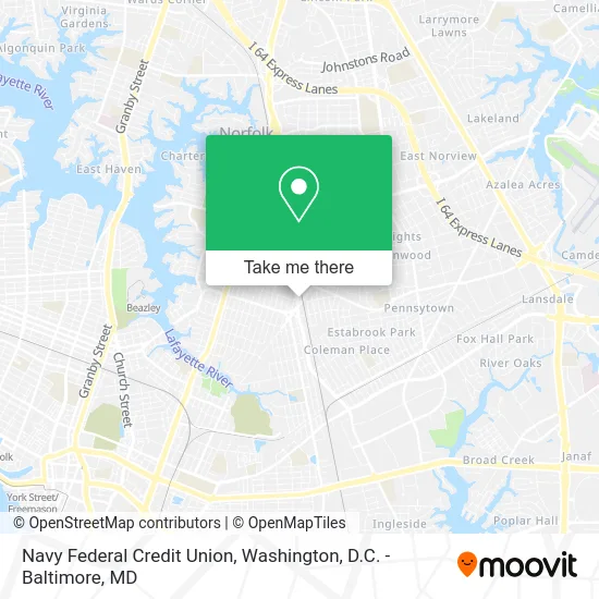 Navy Federal Credit Union map
