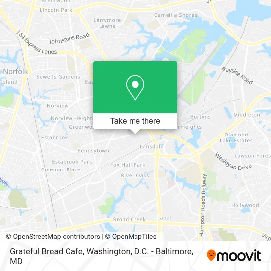 Grateful Bread Cafe map
