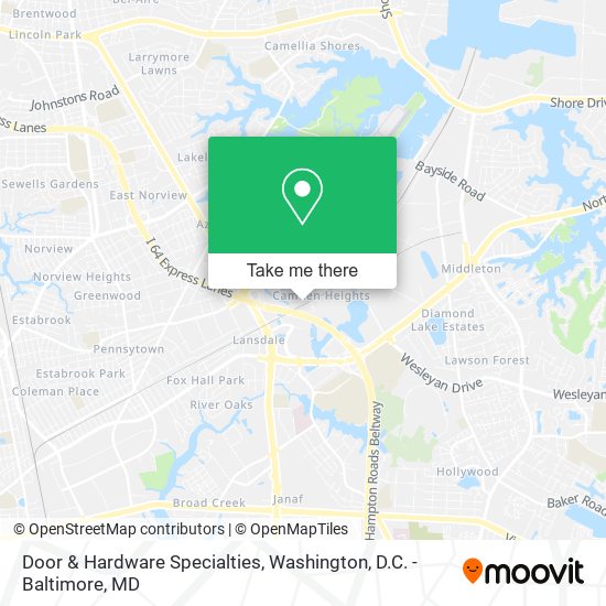 Mapa de Door & Hardware Specialties