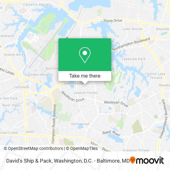 David's Ship & Pack map