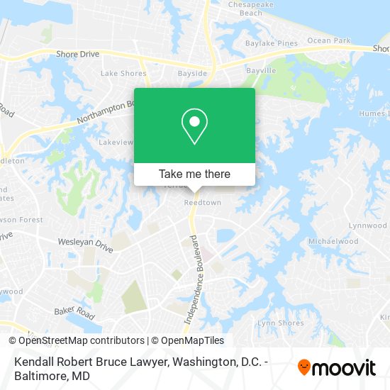 Kendall Robert Bruce Lawyer map