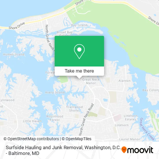 Surfside Hauling and Junk Removal map