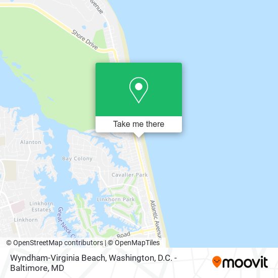 Wyndham-Virginia Beach map