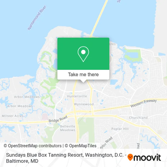 Sundays Blue Box Tanning Resort map